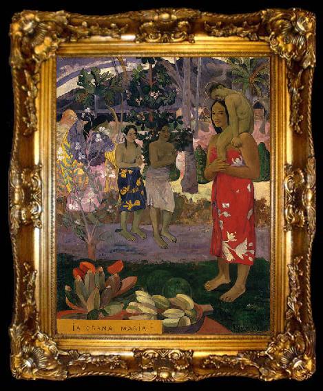framed  Paul Gauguin Ia Orana Maria, ta009-2